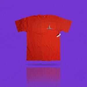 NEW Princess Cruises Caribbean Men's XL Red Graphic T-Shirt 100% Cotton